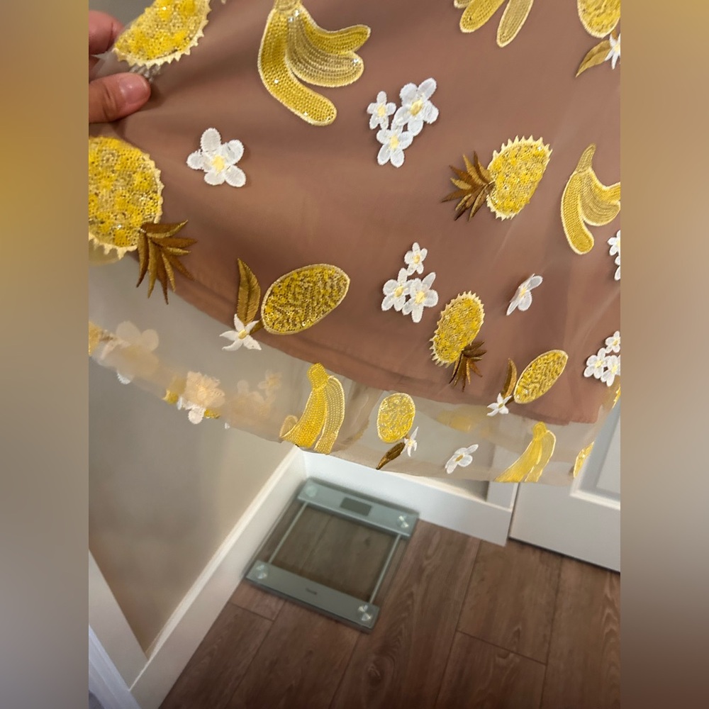 For Love And Lemons Yellow Floral Midi Dress - Picture 9 of 14